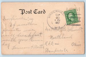 Macomb IL Postcard Western Illinois State Normal & Campus 1917 Underhill WI