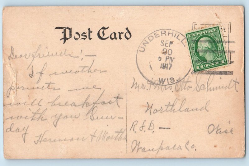 Macomb IL Postcard Western Illinois State Normal & Campus 1917 Underhill WI