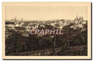 Old Postcard Dijon General view taken Montchapet