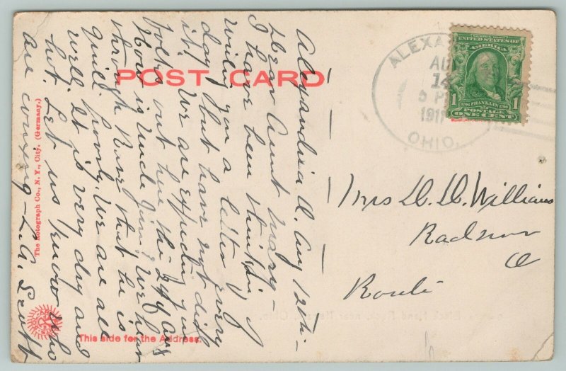 Newark Ohio~Black Hand Rock~Vintage Postcard