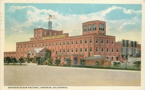 Postcard; Anaheim Sugar Factory, Anaheim CA Orange County, Posted 1922