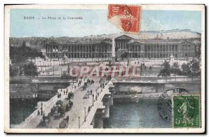 Old Postcard Paris's Place de la Concorde