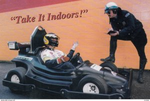 VANCOUVER, British Columbia, Canada, 1990s-2000s; Go-Karting Take it Indoors!