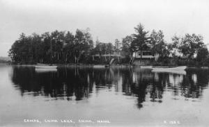 ME - China. China Lake Camps   *RPPC