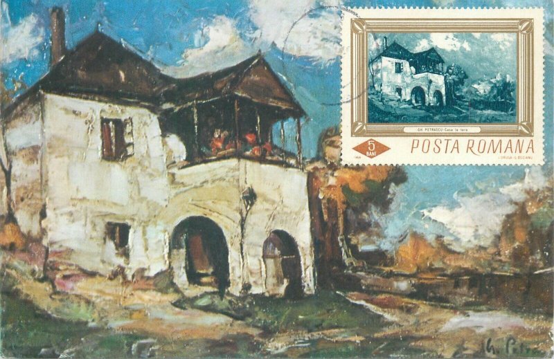 Lot ROMANIA 11 maxi cards fine arts paintings Nicolae Grigorescu Octav Bancila 