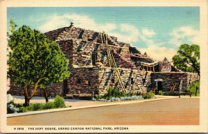 Vtg Grand Canyon Arizona AZ The Hopi House Fred Harvey 1940s Postcard