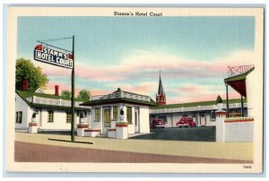 Hopkinsville Kentucky KY Postcard Stamm's Hotel Court Roadside c1950's Vintage