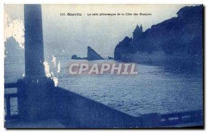 Old Postcard Biarritz Quaint Corner De La Cote Des Basques