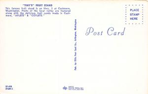 Tiny's Fruit Stand, Cashmere, Washington, Postcard, Unused