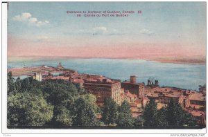 QUEBEC, Canada, 1900-1910's; Entrance To Harbour Of Quebec