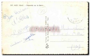 Ales Old Postcard Footbridge over the Gardon