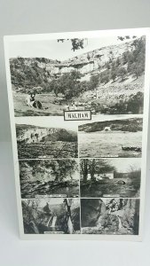 Vintage Rp Multiview Postcard Malham Yorks 1950s Real Photo Rppc