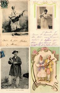 MUSIC INSTRUMENTS MUSIQUE 40 CPA pre - 1940