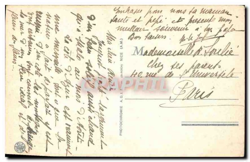 Old Postcard The Riviera Garden Henry