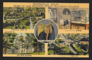 Sam Houston State Teachers College Multiview Huntsville TX Unused c1930s