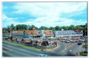 c1950's Aerial View Stew Leonard's Dairy Store Norwalk Connecticut CT Postcard