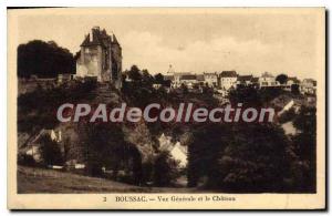 Postcard Old Boussac Vue Generale And Chateau