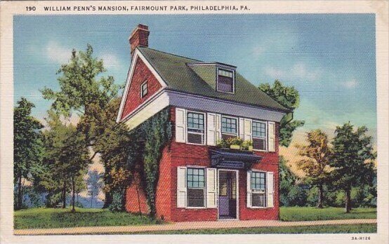 Williams Penns Mansion Fairmount Park Philadelphia Pennsylvania