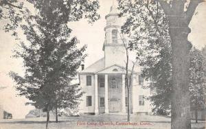 Canterbury Connecticut First Congregational Church Antique Postcard K82825