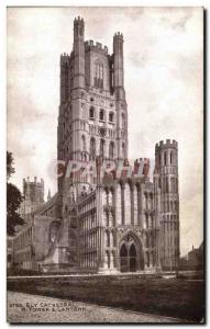 Postcard Old Ely Cathedral Tower Lantern