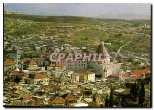 Postcard Old Nazareth Partial Center Basilica of Annunciation