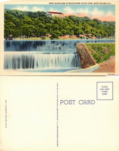 Rock River Dam, Blackhawk State Park, Rock Island, Ill. (25475