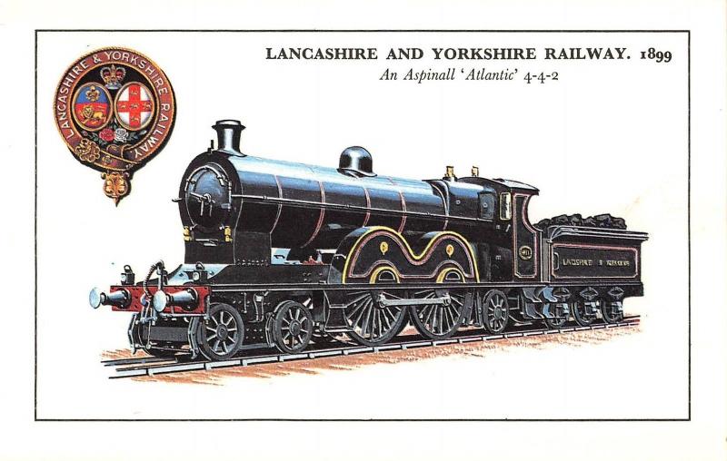 B99531 lancashire and yorkshire railway an aspinall atlantic train postcard uk