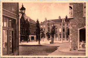 Vtg Belgium Vrijdagmarkt Antwerpen Friday Market Old View Postcard