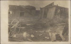 Destroyed Bldgs From Storm Monmouth IL Cancel - Mailed to Oquawka IL RPPC