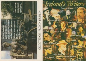 Jonathan Swift Oscar Wilde WB Yeats Bram Stoker Irish 2x Postcard