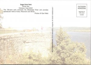 3~4X6 Postcards  Dubuque, IA Iowa  CITY VIEW~EAGLE POINT PARK~TOWN CLOCK PLAZA