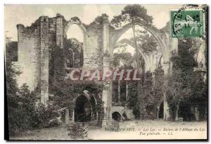 Old Postcard Dammarie Les Lys From Ruins & # 39Abbaye Du Lys Vue Generale