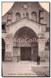 Postcard From Old Provins I'Eglise Portal Saint Ayoul