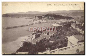 Old Postcard Vue Generale Nice Mont Boron Jack