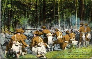 Postcard WWI Defenders of Humanity Series American Soldiers In Forest ~1918 M60