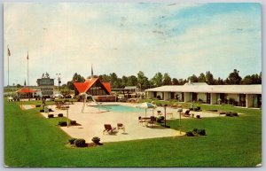 Vtg Dunn North Carolina NC Howard Johnson Motor Lodge Motel 1960s View Postcard