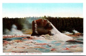 Yellowstone National Park Giant Geyser Cone Haynes Photo