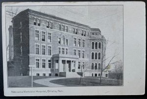 Vintage Postcard 1907-1915 Nebraska Methodist Hospital, Omaha, Nebraska