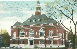 Concord New Hampshire City Hall 1907 Undivided Back Postcard