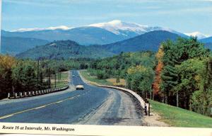 NH - Intervale. Route 16 and Mount Washington