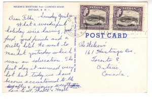 Nelsons Dockyard, Clarence House, Antigua Used 1964