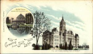 Salt Lake City UT Multi-View c1900 Postcard #5