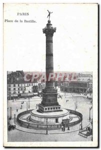 Postcard Old Paris Bastille Square