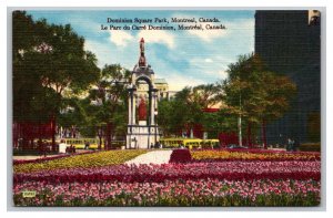 Dominion Square Park Montreal Canada Postcard