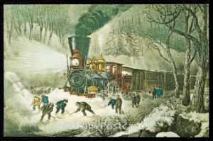 SNOW BOUND by Currier & Ives