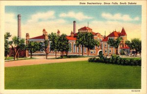 Sioux Falls, SD South Dakota  STATE PENITENTIARY Prison  ca1940's Linen Postcard