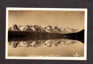 BC Florence Mtns Range Taku Arm British Columbia Canada Real Photo Postcard RPPC