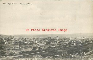 WY, Rawlins, Wyoming, Bird's Eye Panorama View Of City, Albertype