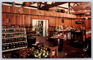 Interior~Sechlers Fine Pickles St Joe Indiana~Vintage Postcard