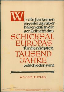 3rd Reich Germany 1000 Years Goebbels Wochenspruche der NSDAP Propaganda P 82248